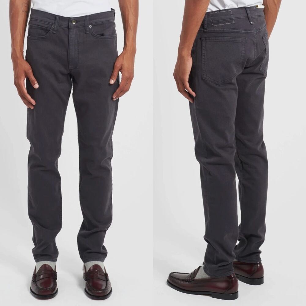 Rag & Bone Men's Fit 1 Extra Slim Jeans - Standard Issue - Grey/Black Wash